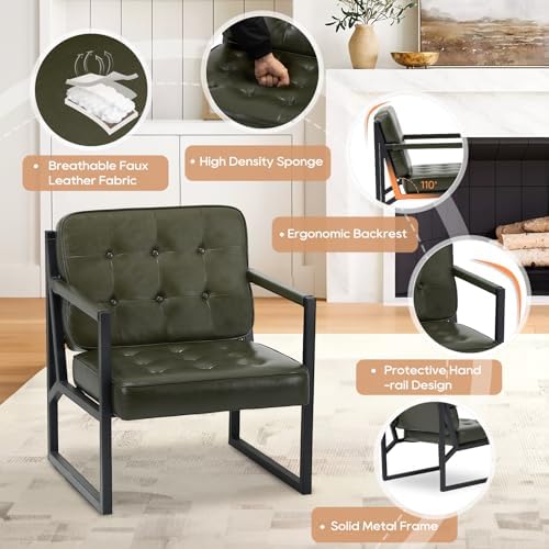 COLAMY Modern Accent Chair, Accent Arm Chair - Image 5