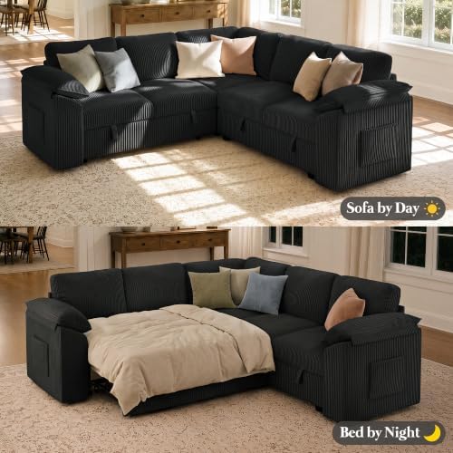 Xbrigh 85" Modular Sectional Sleeper Sofa - Image 4