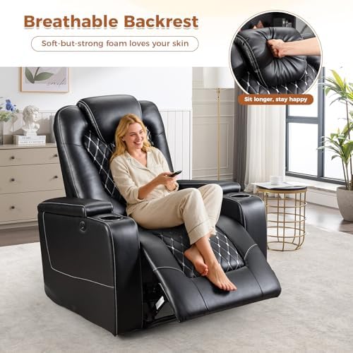ANJ Faux Leather Power Recliner - Image 5