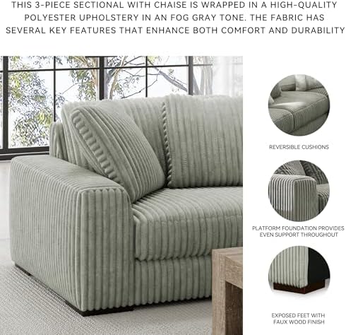Signature Design by Ashley Lindyn 3-Piece Sectional - Image 5