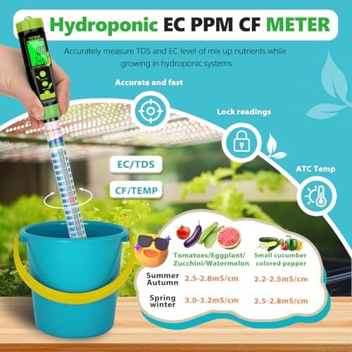 Truncheon Nutrient Meter for Hydroponics, TDS Meter Digital Water Tester - Image 4