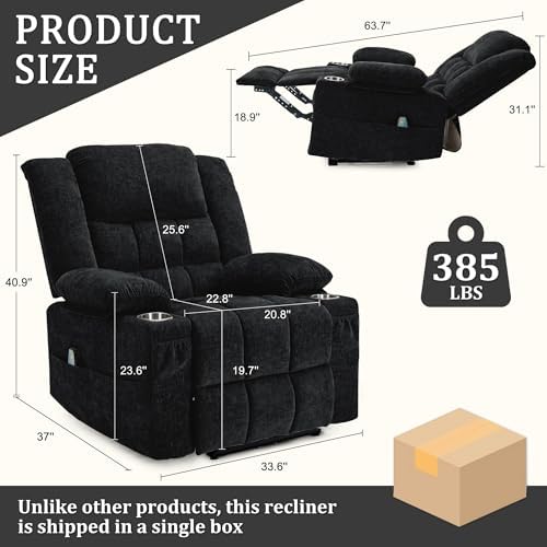 Korser Recliner Chair, Wall Hugger Recliners - Image 2