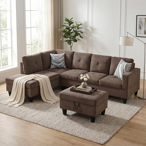 3-Piece L-Shaped Modular Leather Sofa – Convertible Sectional Couch - Image 4