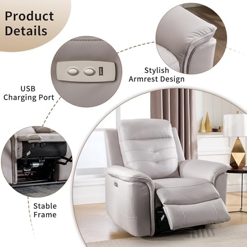 ANJ 3-Piece Faux Leather Power Recliner Sofa Set - Image 4