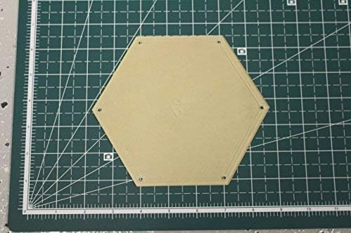 Hexagon Quilting Template Set - 6" with 1/4" Seam Allowance - Durable Acrylic Templates for Quilting, Patchwork, Crafting, & Sewing Projects - Clear Templates for Accurate Designing