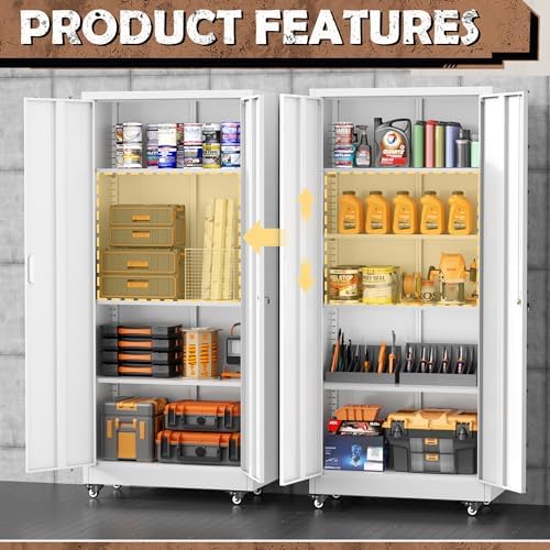INTERGREAT Metal Garage Storage Cabinet - Image 5