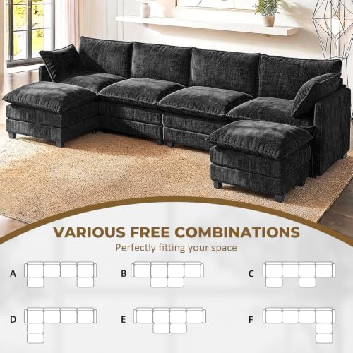 LEVELEVE 146" U-Shape Modular Sofa - Image 3