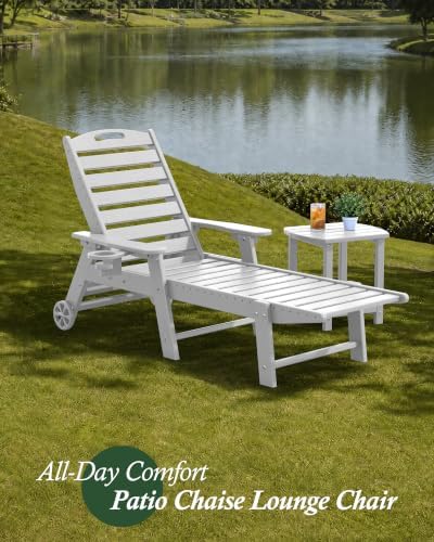 Chaise Lounge Outdoor Set of 2, Lounge Chair Outdoor - Image 3