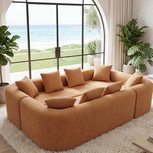 Claiks 106" Cloud Boneless Couch, Modular Sofa Bed by CLAIKS