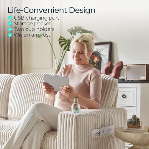 LINSY HOME Sectional Couches for Living Room - Image 6