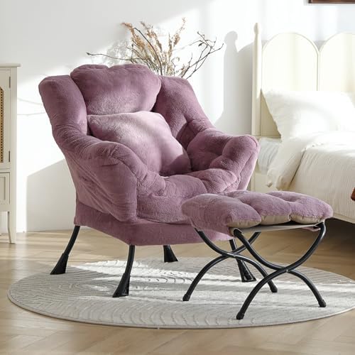 Lazy Chair with Ottoman, Comfy Reading Chair - Image 5