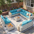 Outdoor Patio Furniture Set PE Wicker Rattan Outdoor Sectional Sofa by MuphyersPatioFurniture