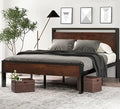 SHA CERLIN 14 Inch Full Size Metal Platform Bed Frame by SHACERLIN