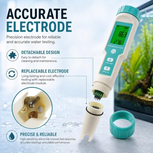 7 in 1 Water Quality Tester Pen-Type TDS ORP Meter PH Tester - Image 6