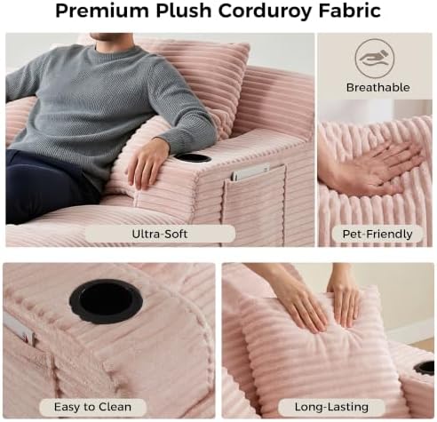 NicBex 66”Oversized Chaise Lounge Chair Indoor - Image 5