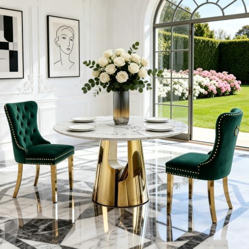45” Round Dining Table Set For 2, Kitchen Table by Unknown