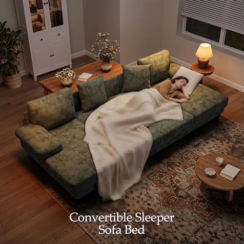 Txtin's Sleeper Sofa with Pull Out Couch Bed | 112 Inch Couches - Image 2