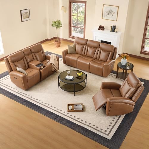 CHITA Zero Gravity Leather Reclining Sofa, Loveseat - Image 6