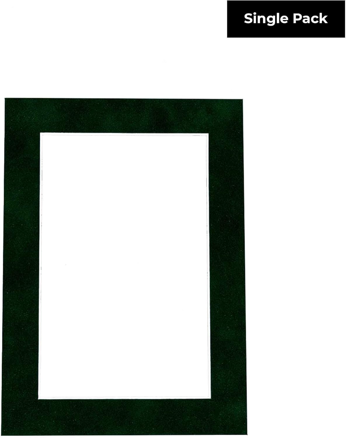 Poster Palooza 11x14 Mat Bevel Cut for 8.5x11 Photos - Acid Free Green Suede Precut Matboard - For Pictures, Photos, Framing - 4-ply Thickness