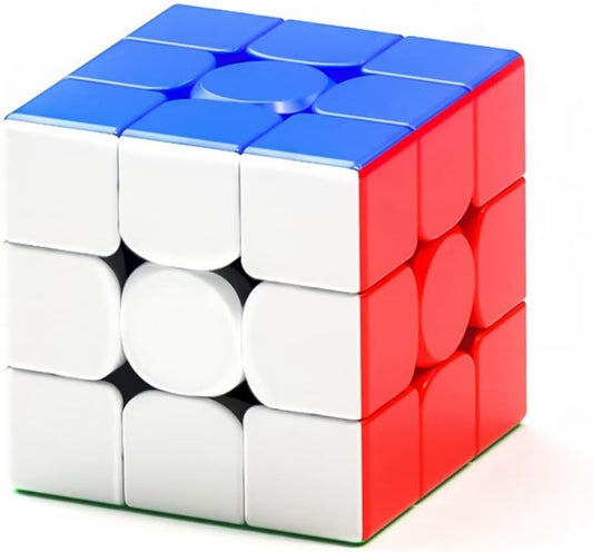 Magnetic Speed Cube 3x3 Stickerless - Professional Competition Cube with 24 Strong Magnets | 55°/35° Corner Cutting | Smooth & Fast for Adults & Kids for Speedcubers (No Logo)