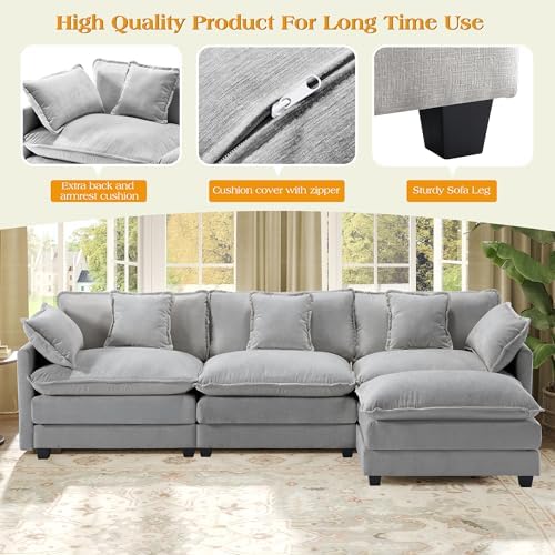 Hanherry Modular Sectional Sofa, Cloud Couch - Image 5