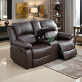 Manual Recliner Loveseat Set, Living Room Furniture Sets, 2 Seater Modern by Toseslo