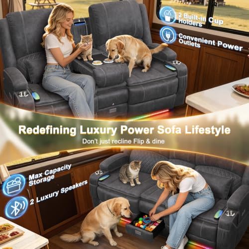 RV Loveseat Recliner Wall Hugger - Image 6