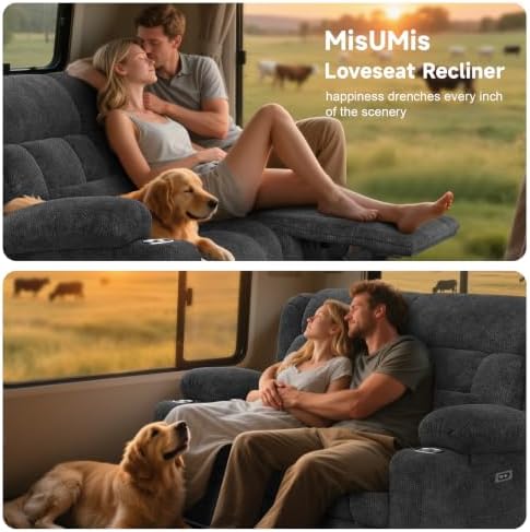 Power Loveseat Recliner Sofa, RV Reclining Loveseat - Image 6