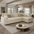 WorthFurni 113.4'' Modular Sectional Sofa, L Shaped Oversized Extra Deep Couches by WorthFurni