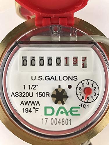 DAE AS320U-150RP 1-1/2" Hot Water Meter - Image 4