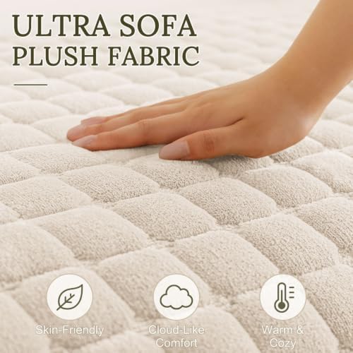 Smiry Velvet Couch Cover for Dogs, Non Slip Soft Sofa Protector for Pets - Image 4