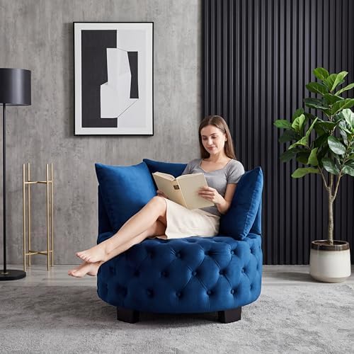 Velvet Accent Lounge Chair by Vetioc