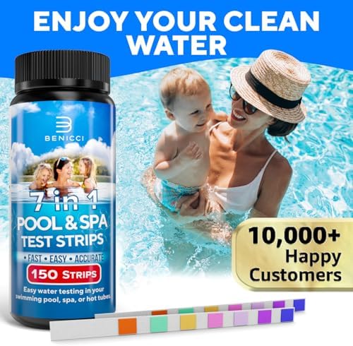 150 Spa Test Strips for Hot Tub, Pool Test Strips, 7 in 1 Water Kit - Image 6