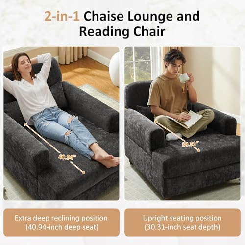Oversized Chaise Lounge Chair - Image 5