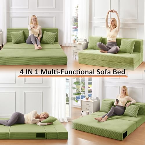 JKMAX Queen Size Folding Sofa Bed - 4 in 1 Convertible Sleeper Chair - High - Image 6