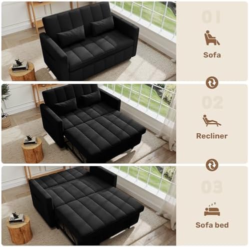 Nebuaegis Sleeper Sofa Bed, 3-in-1 Convertible Pull Out Couch - Image 5