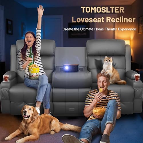RV Reclining Sofa, Home Theater Seating Loveseat Couch - Image 5