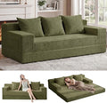 Erament 3 Seater Boneless Couch Sofa Bed, Compression Convertible Futon Floor by Unknown