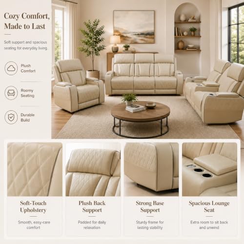 Power Reclining Sofa and Chair Set - Image 4