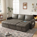 COPIAE 89 inch L-Shaped Sectional Sofa Sleeper by COPIAEMakesYourLifeMoreEnjoyable