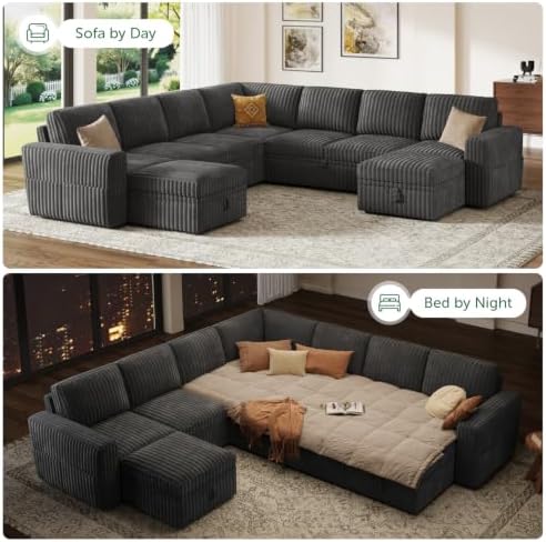 HONBAY Modular Sectional Sleeper Sofa - Image 4