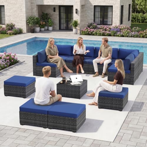 Aoxun Patio Furniture Sets, 11-Piece Outdoor Furniture by Aoxun