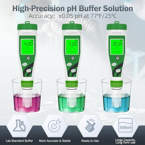 pH Meter Calibration Buffer Solution Kit pH 4, Each 500ml - Image 3