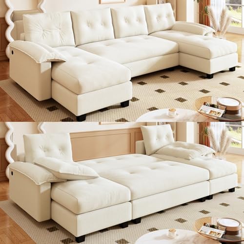 109.5" U-Shaped Sleeper Sofa by LITVZ