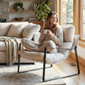 LukeAlon Modern Linen Accent Armchair by LukeAlon