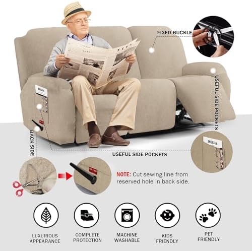 Stretch Recliner Sofa Cover - Image 3