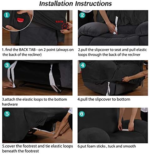 Turquoize Velvet Recliner Covers - Image 6