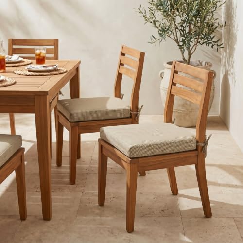 RSH DECOR: Foam Chair Cushions Set of 2 | 18" x 17" x 2" | All-Weather - Image 2