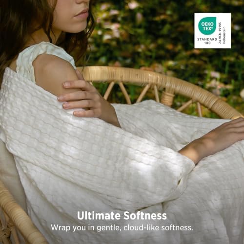 Bedsure Cooling Waffle Blanket for Hot Sleepers - Image 4
