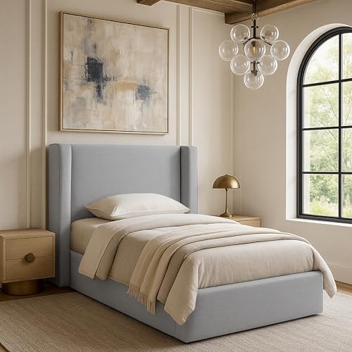 Meridian Furniture B1282Grey-T Kendall Collection Modern | Contemporary Twin Bed - Image 2